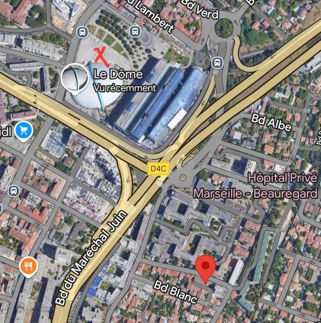 T2 Chambre Miroir Jardin Et Parking Prive Marseilles Buitenkant foto